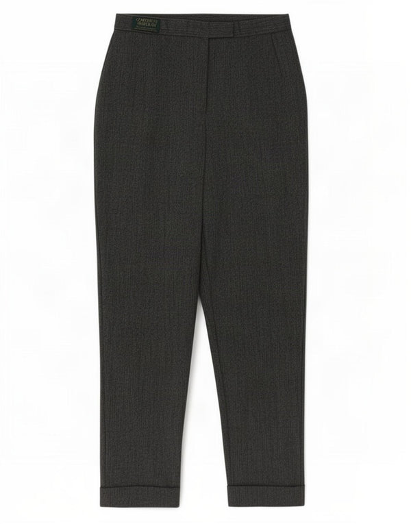 Marks & Spencer Womens High Waist Suit Trousers UK 14 Large W28 L27 Grey