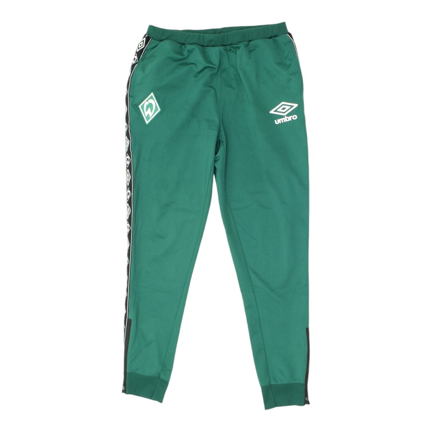 Umbro Mens Green Tracksuit Bottoms Vintage 90s Sportswear Track Pants VTG Vintage Second Hand Clothing Online Messina Hembry