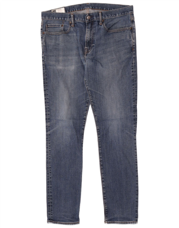 Gap Mens Skinny Jeans W33 L32 Blue Cotton