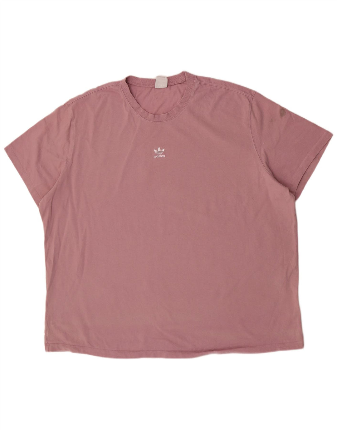 Adidas Mens T-Shirt Top 2XL Pink Cotton