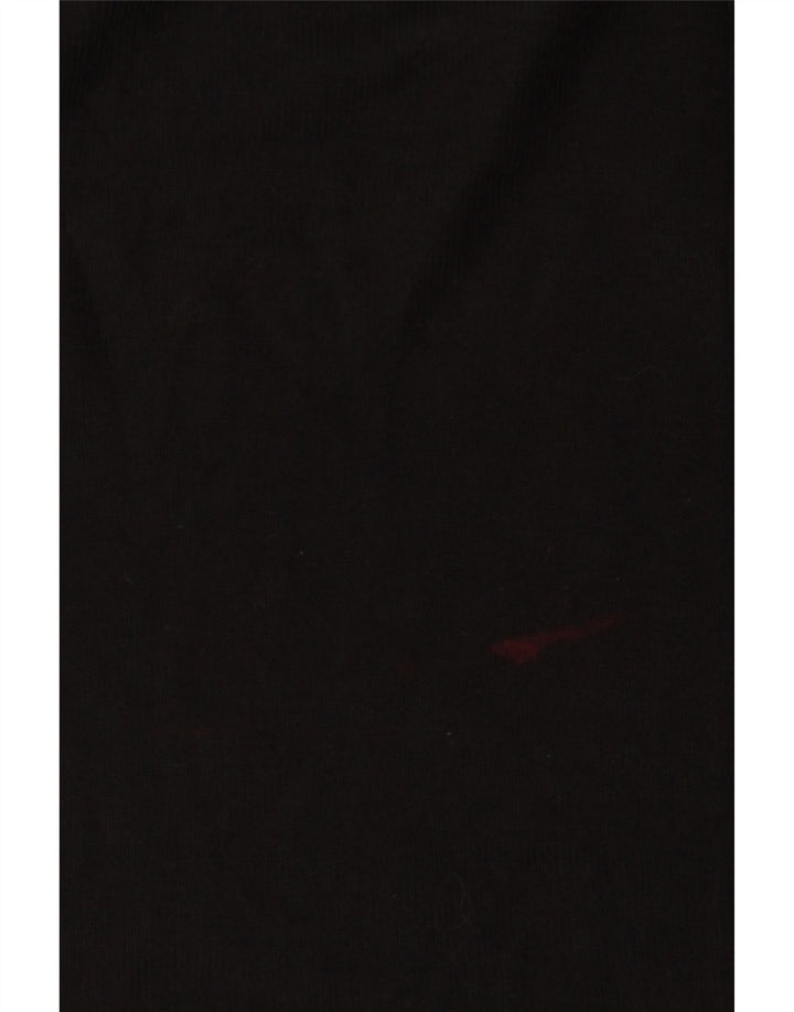 Zara Womens Oversized Top Long Sleeve UK 14 Medium Black Viscose