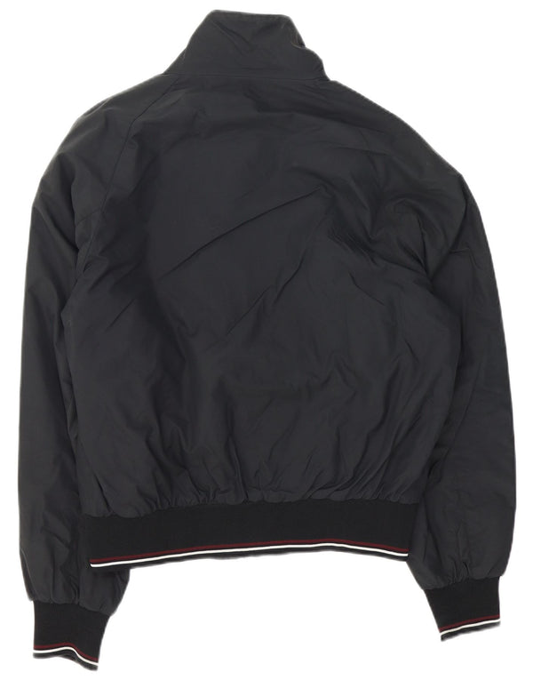 North Sails Mens Bomber Jacket UK 38 Medium Black Striped Polyamide