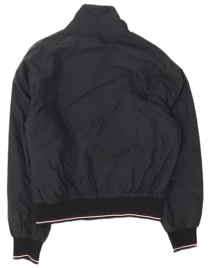 North Sails Mens Bomber Jacket UK 38 Medium Black Striped Polyamide
