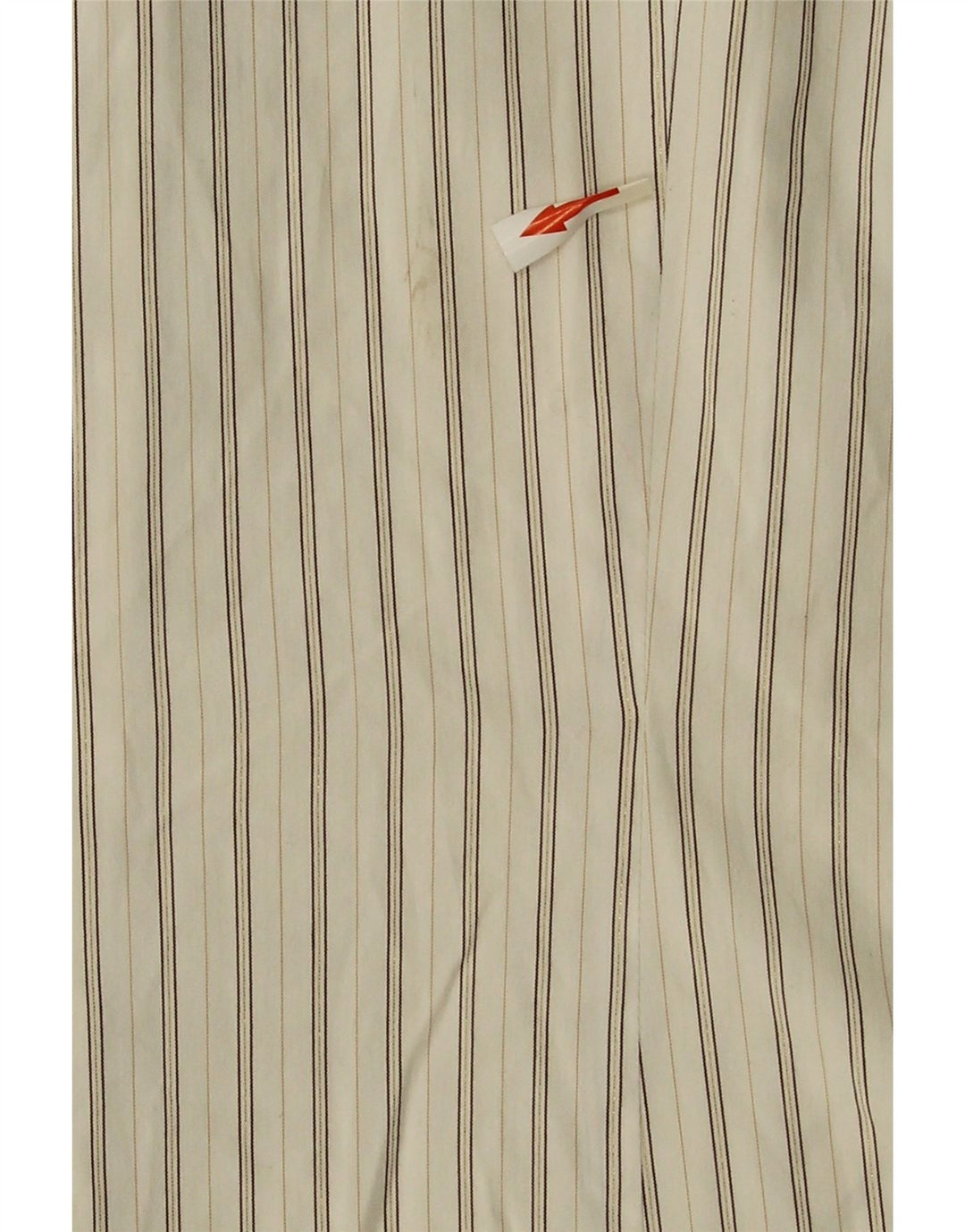 Marks & Spencer Womens Shirt UK 16 Large White Striped Cotton