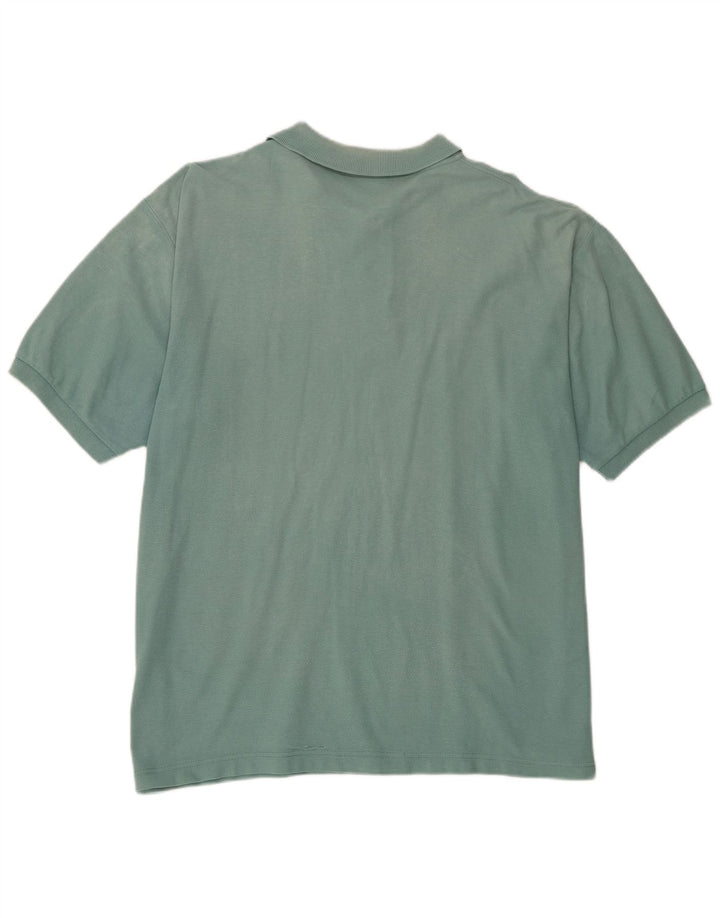 Diadora Mens Polo Shirt IT 52 Large Blue Cotton