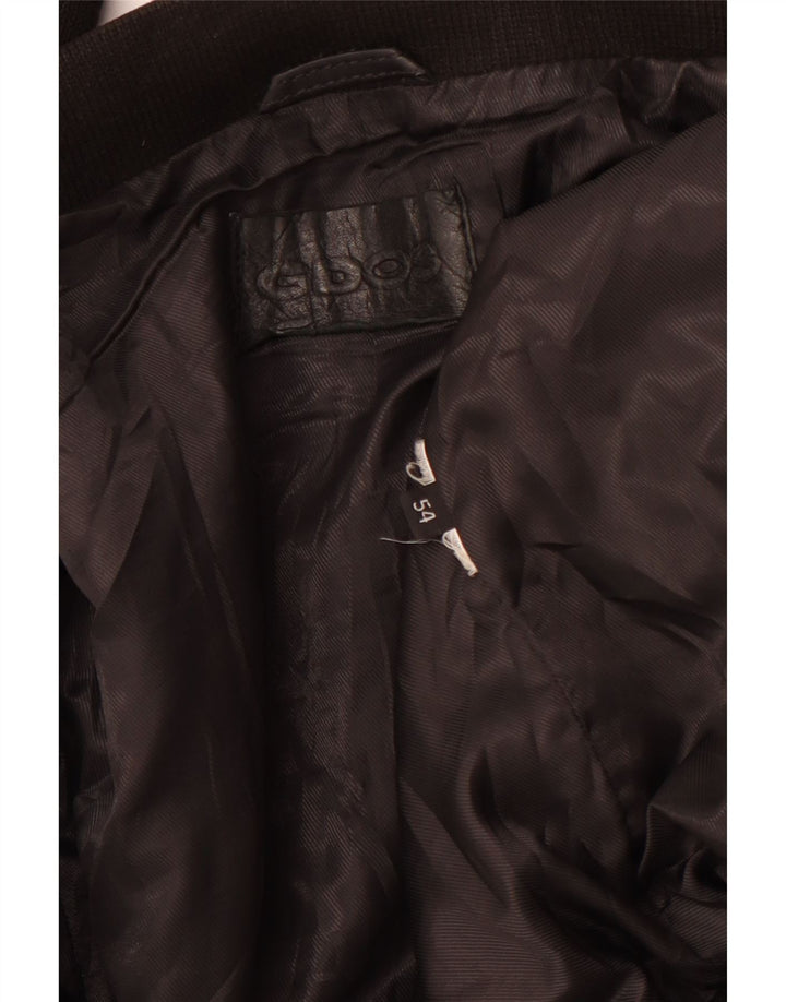 VINTAGE Mens Leather Jacket UK 38 Medium Black