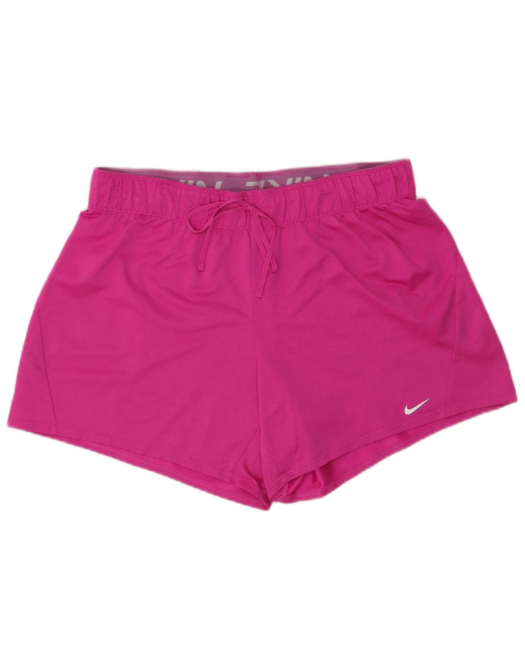 Nike Womens Dri Fit Sport Shorts UK 16 Large Pink Polyester