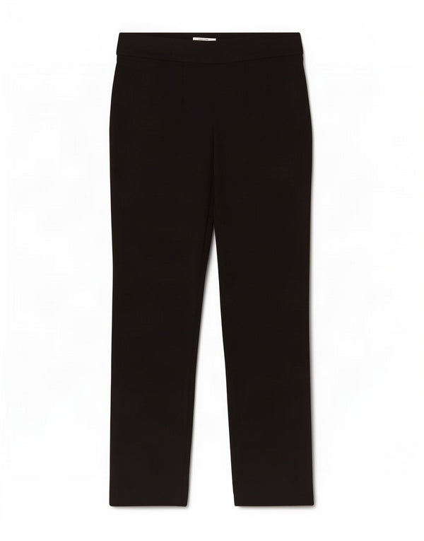 Marks & Spencer Womens Slim Casual Trousers UK 12 Medium W30 L28 Black