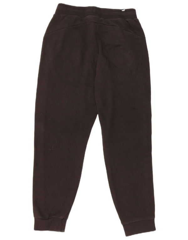 PUMA Mens Graphic Tracksuit Trousers Joggers Small  Black Cotton