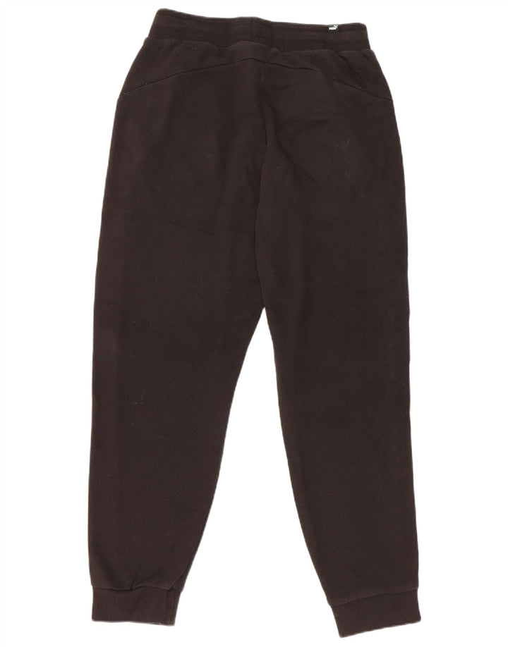 PUMA Mens Graphic Tracksuit Trousers Joggers Small  Black Cotton