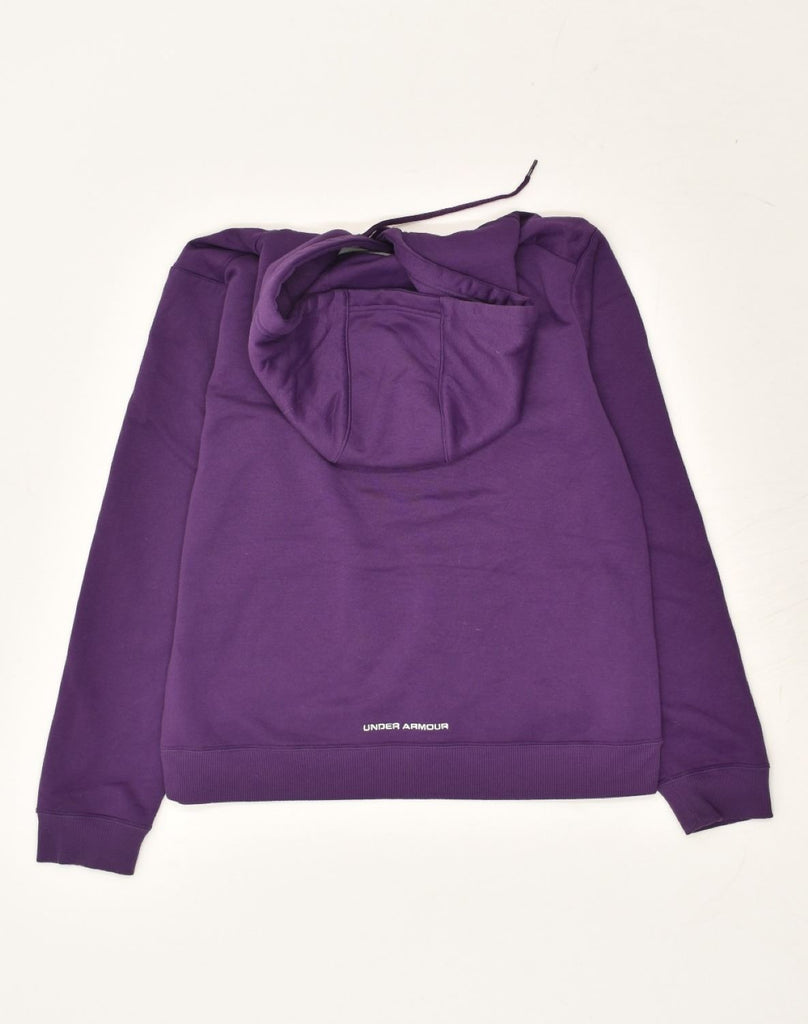 UNDER ARMOUR Womens Hoodie Jumper UK 6 XS Purple Polyester | Vintage Under Armour | Thrift | Second-Hand Under Armour | Used Clothing | Messina Hembry 