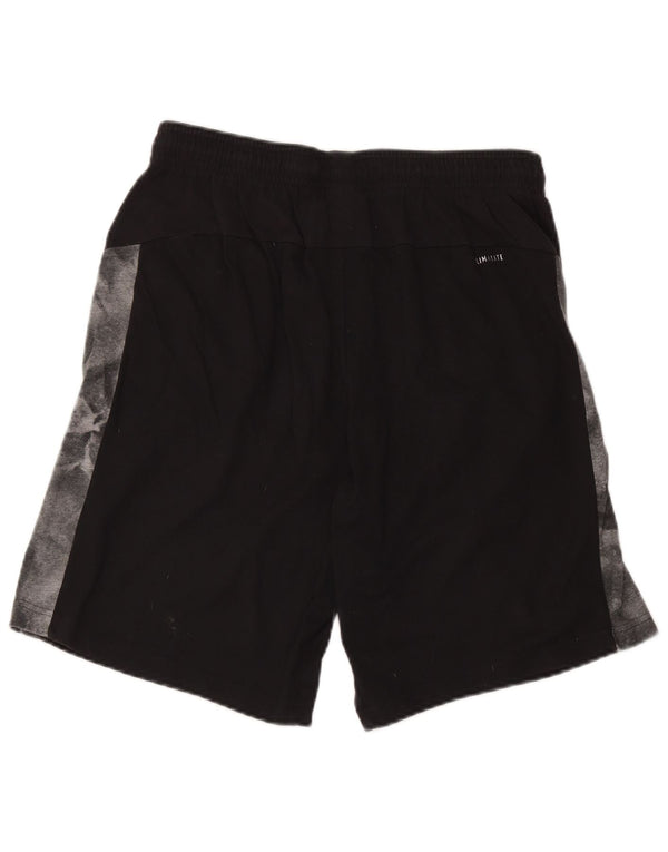 Adidas Mens Climalite Sport Shorts Large Black Colourblock Cotton