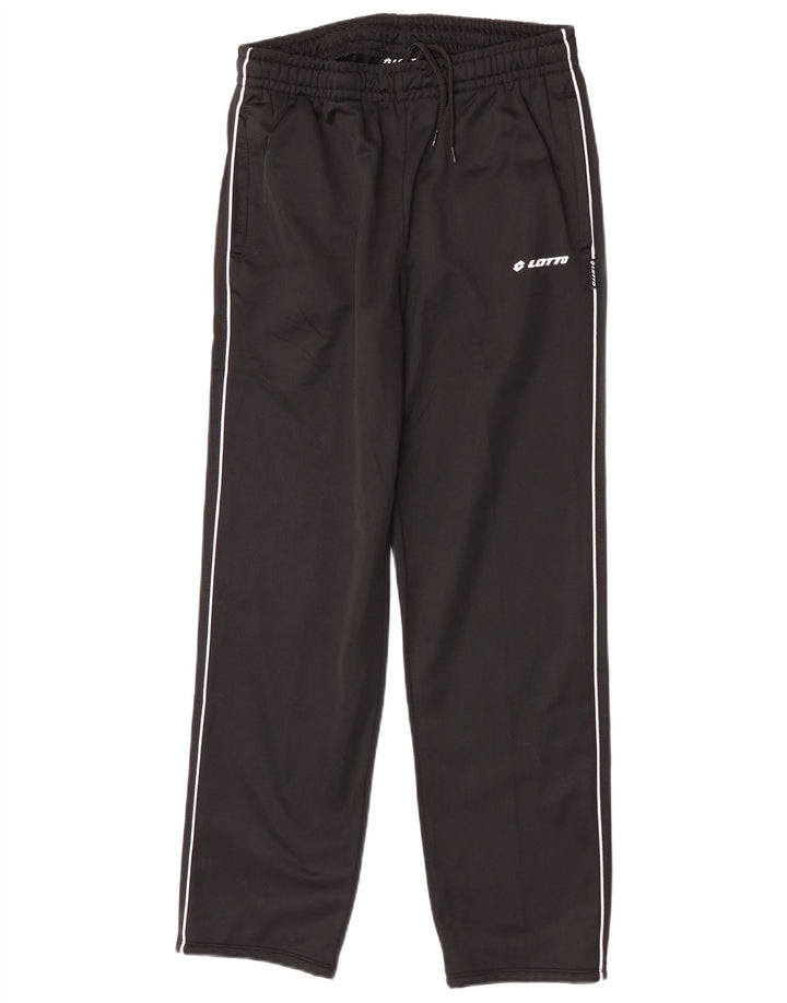 Lotto Womens Tracksuit Trousers UK 12 Medium Black Polyester