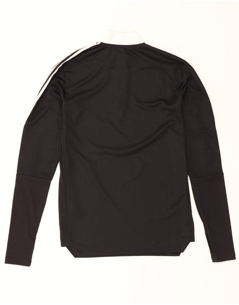 ADIDAS Mens Aeroready Zip Neck Pullover Tracksuit Top Small Black Vintage Adidas and Second-Hand Adidas from Messina Hembry 