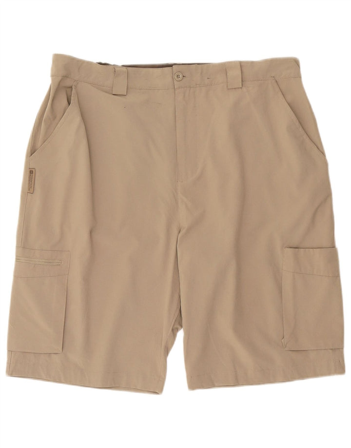 Mountain Warehouse Mens Cargo Shorts W38 XL Beige Polyester