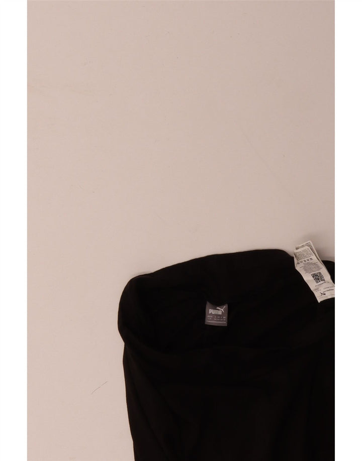 PUMA Womens Graphic Leggings UK 14 Large Black Cotton