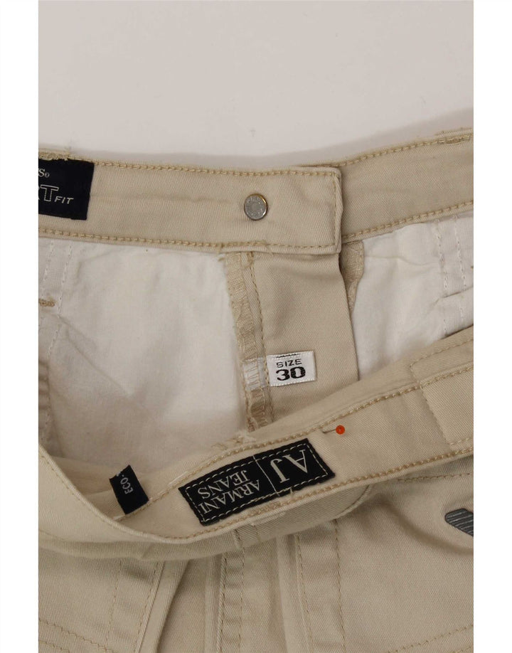 Armani Womens Straight Casual Trousers W30 L30 Beige