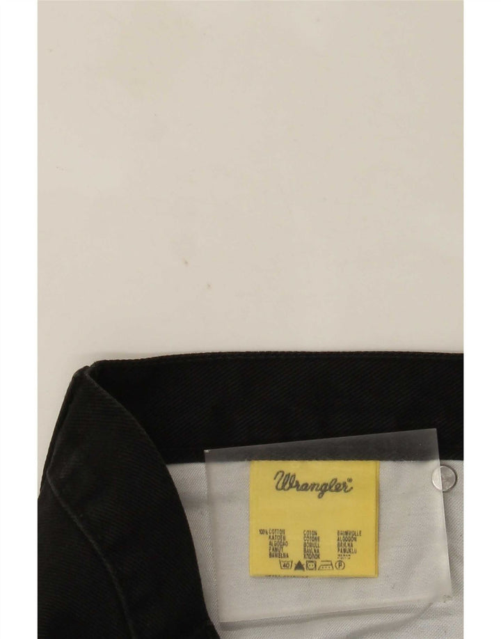 Wrangler Mens Dayton Bootcut Jeans W33 L31 Black Cotton