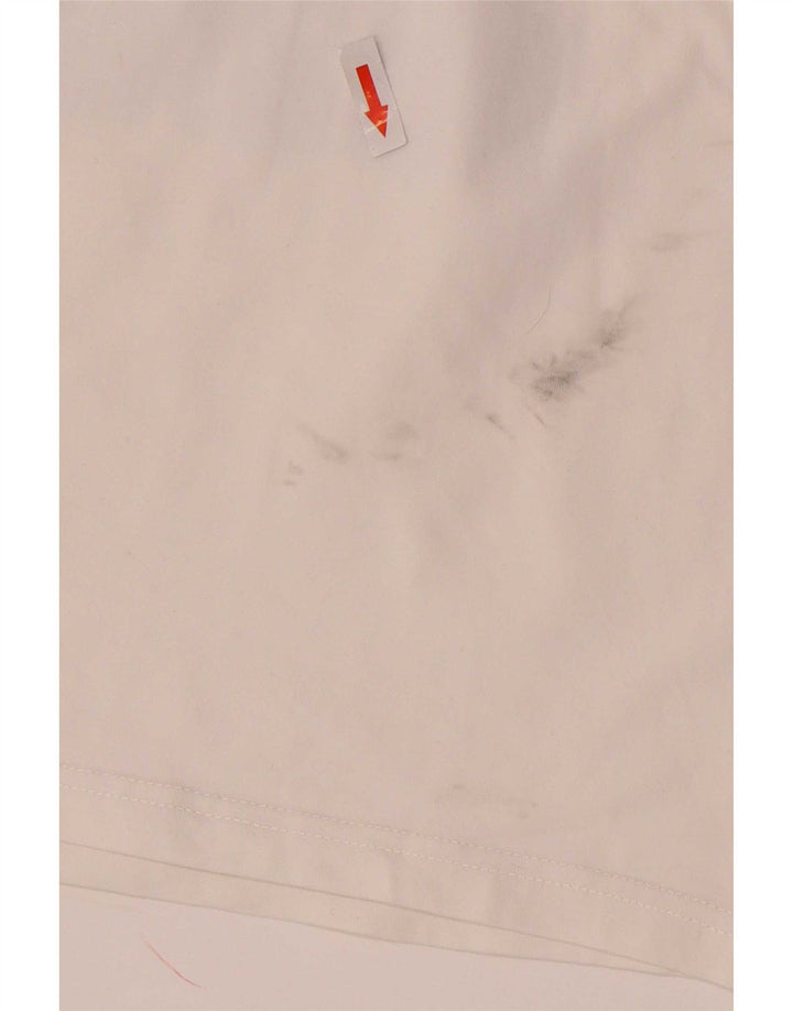 Puma Womens Crop Graphic Vest Top UK 12 Medium White Cotton