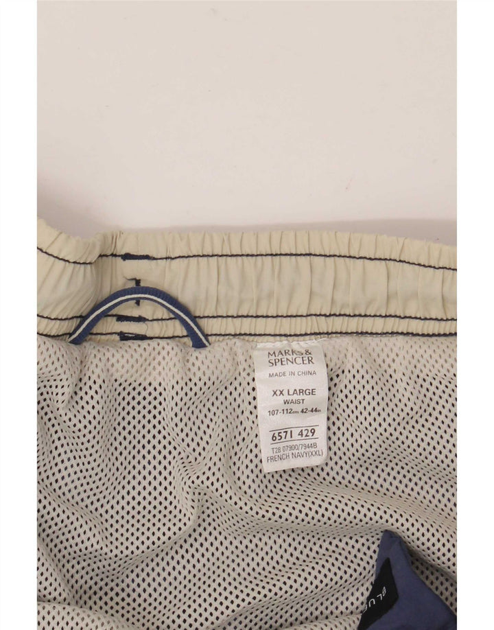 Marks & Spencer Mens Swimming Shorts 2XL  Navy Blue Polyamide