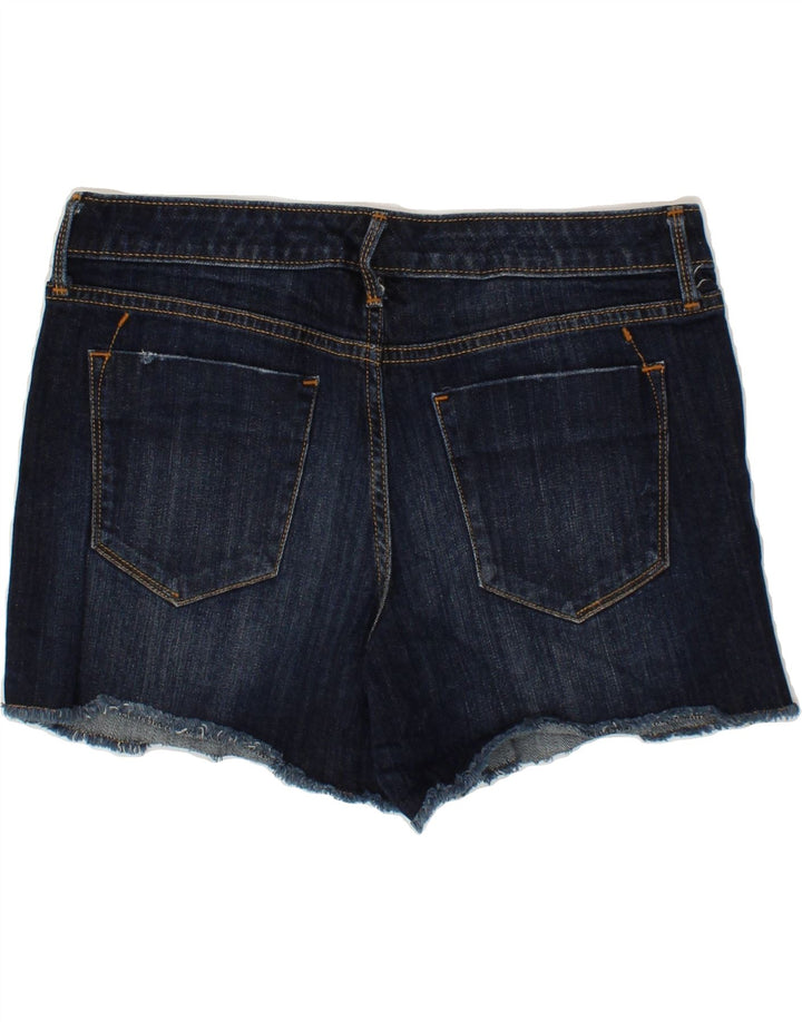 MOSSIMO Womens Mid Rise Denim Shorts US 10 Large W30 Navy Blue Cotton Vintage Mossimo and Second-Hand Mossimo from Messina Hembry 