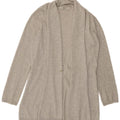 Zara Womens Open Cardigan Sweater UK 12 Medium Grey Viscose