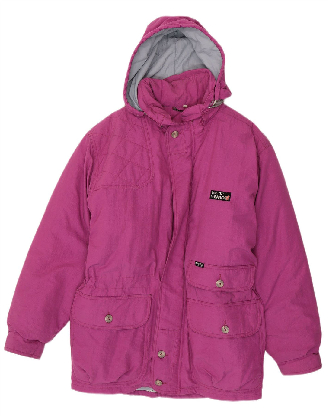 Bailo Mens Gore-Tex Hooded Windbreaker Jacket IT 48 Medium Pink Polyamide