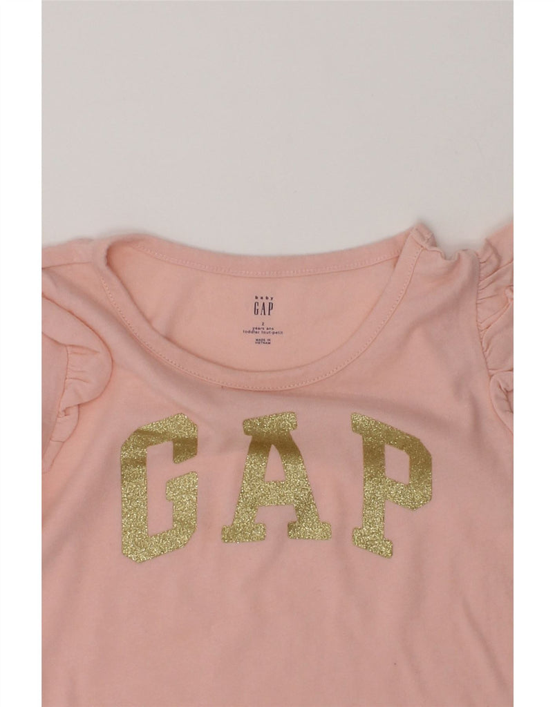 GAP Baby Girls Graphic Top Long Sleeve 18-24 Months Pink | Vintage Gap | Thrift | Second-Hand Gap | Used Clothing | Messina Hembry 