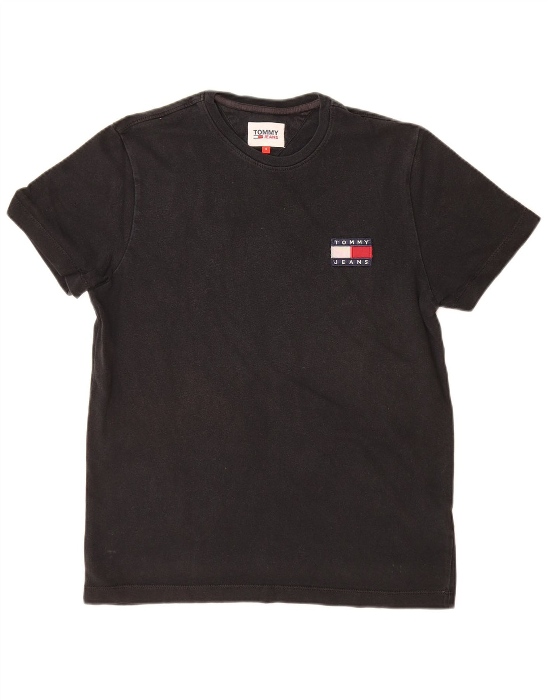 Tommy Hilfiger Mens T-Shirt Top Small Black Cotton
