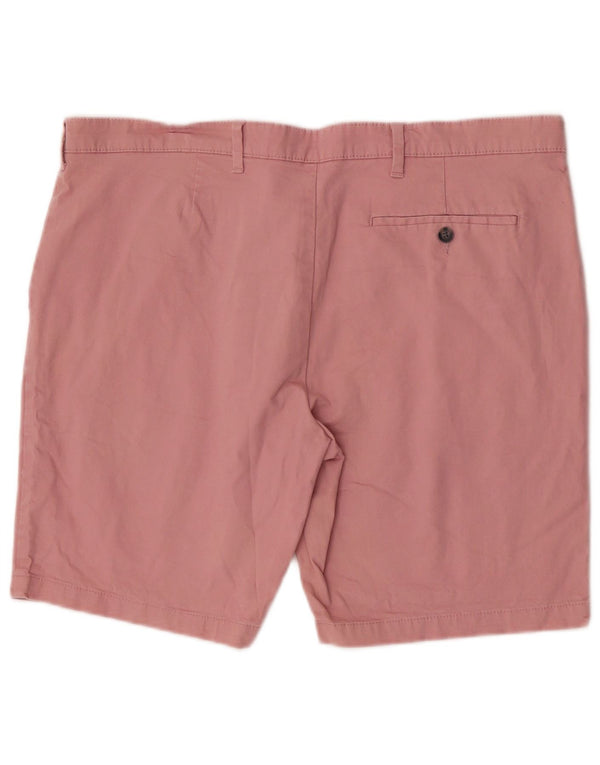 Marks & Spencer Mens Chino Shorts W40 XL Pink Cotton