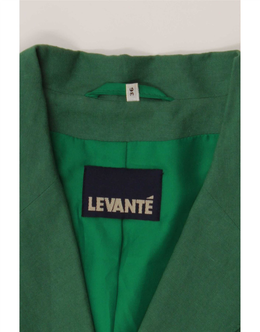 Levante Womens 4 Button Blazer Jacket EU 36 Small Green Polyester