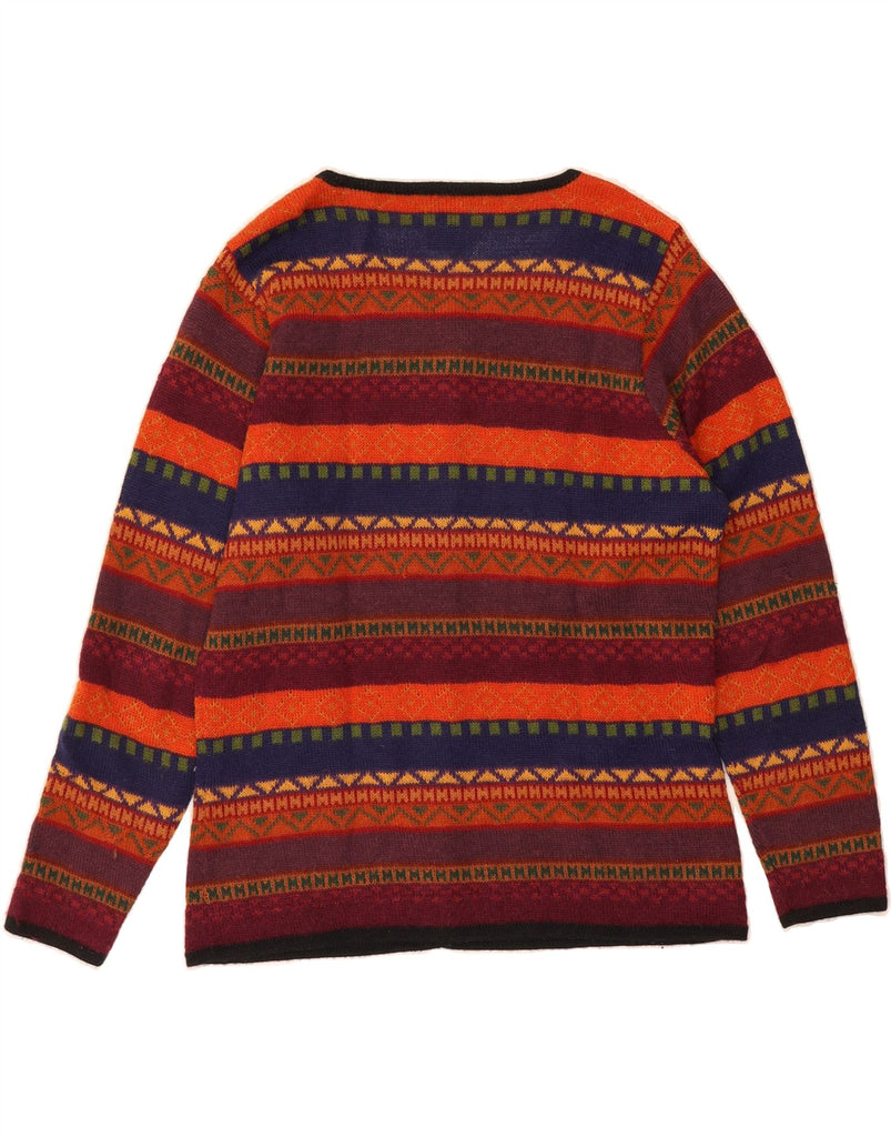 AMAUTA Womens Cardigan Sweater UK 18 XL Multicoloured Fair Isle Vintage Amauta and Second-Hand Amauta from Messina Hembry 