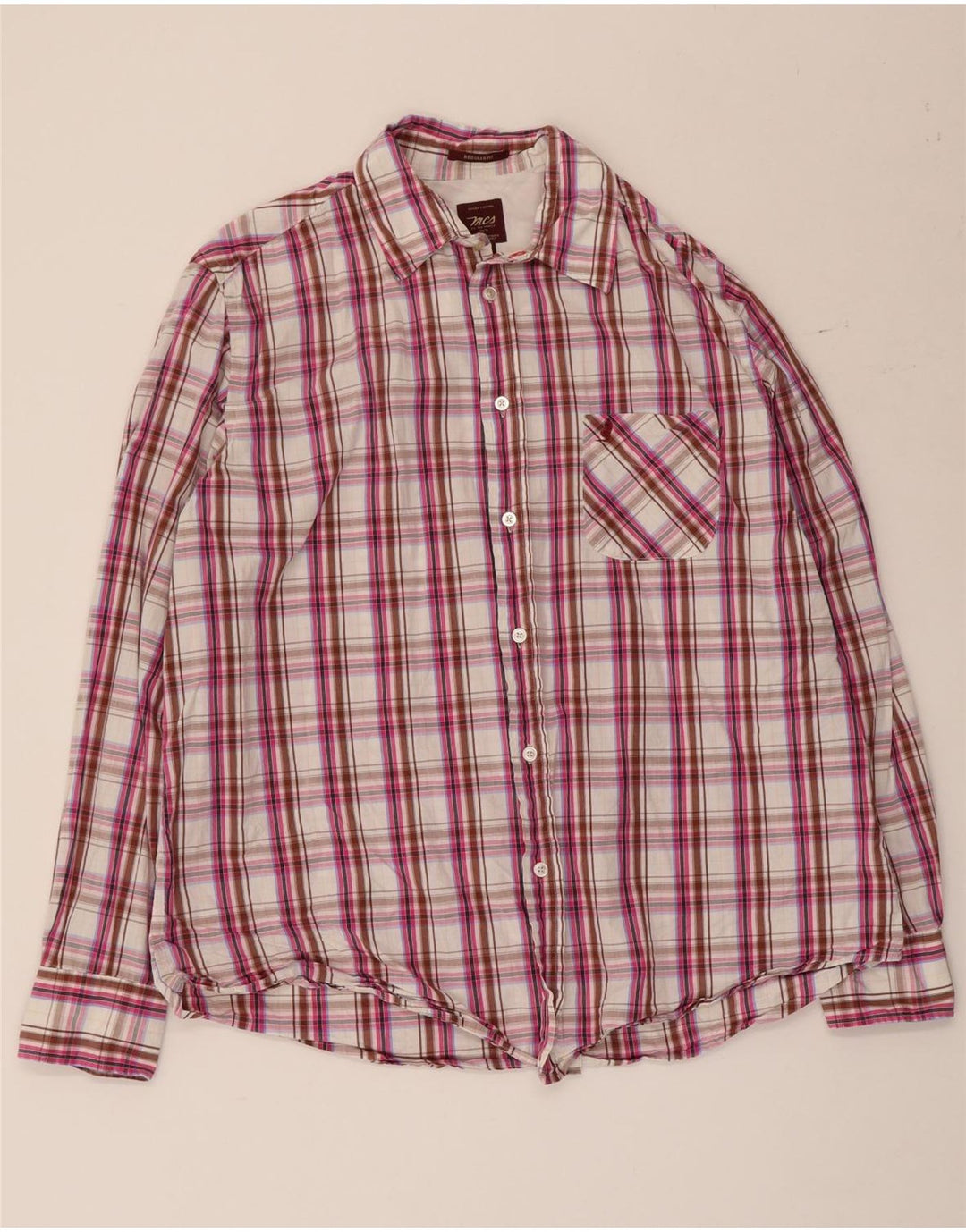 MARLBORO CLASSICS Mens Regular Fit Shirt XL Multicoloured Check Cotton