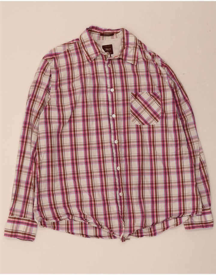 MARLBORO CLASSICS Mens Regular Fit Shirt XL Multicoloured Check Cotton