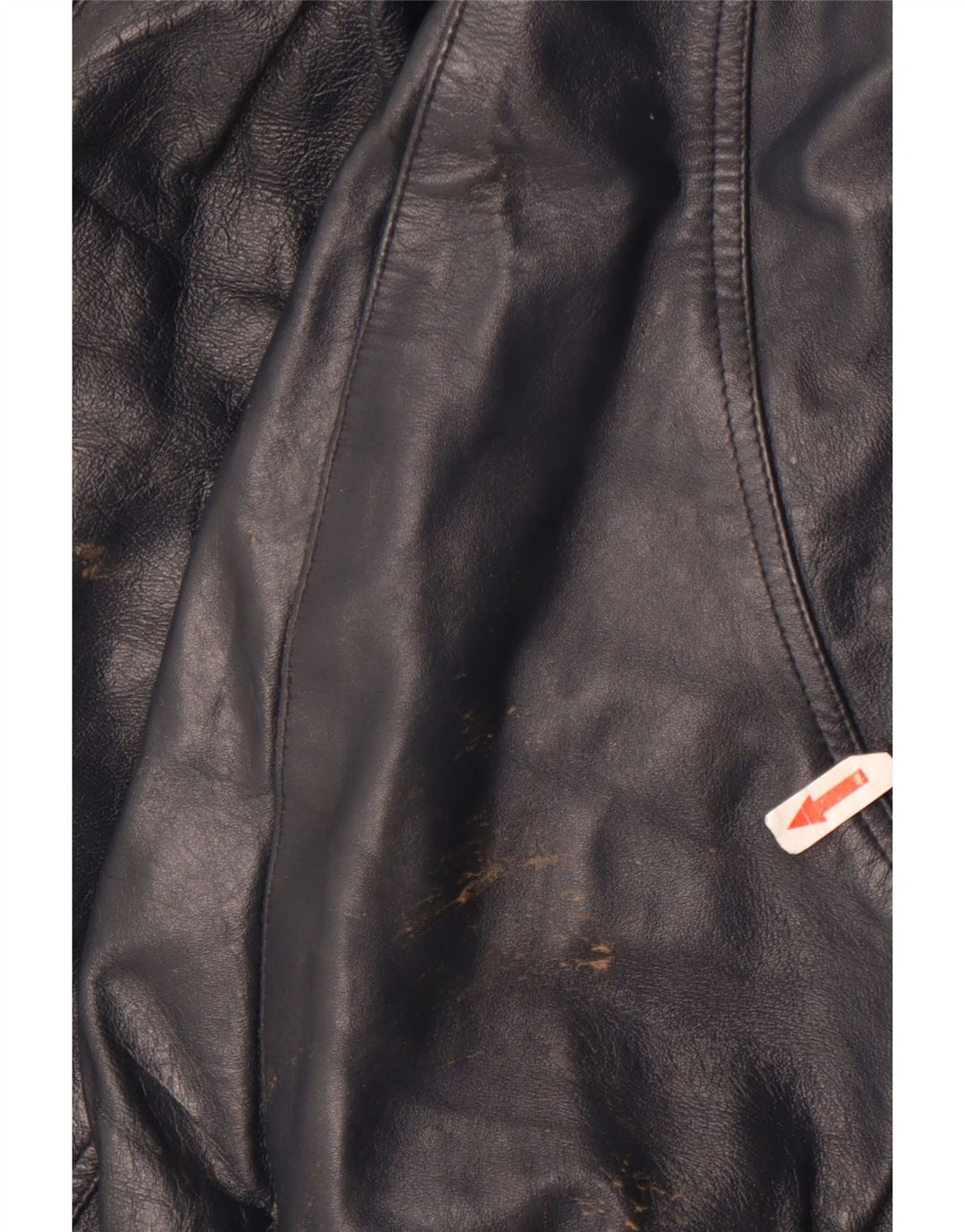 Sterling Mens Leather Jacket UK 40 Large Navy Blue Leather