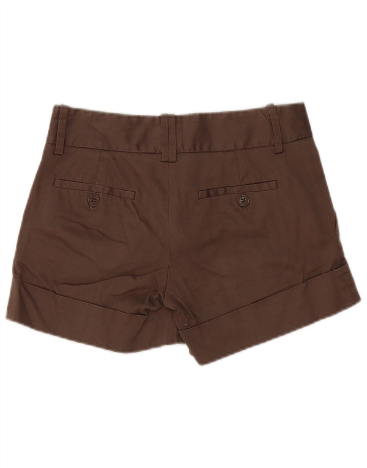 Zara Womens Hot Pants XS W24 Brown Cotton