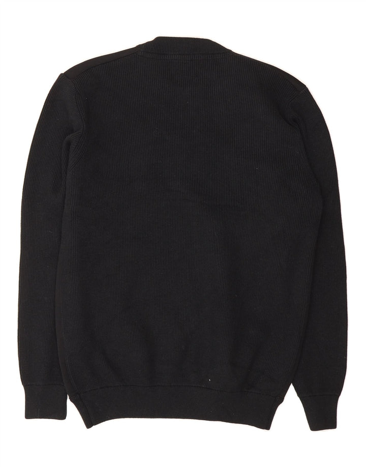 LIU JO Mens Crew Neck Jumper Sweater Large Black Cotton Vintage Liu Jo and Second-Hand Liu Jo from Messina Hembry 