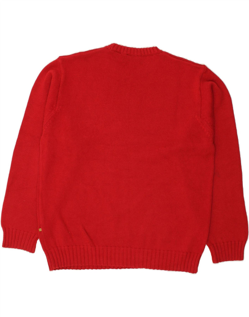 TIMBERLAND Mens Crew Neck Jumper Sweater Large Red Cotton | Vintage Timberland | Thrift | Second-Hand Timberland | Used Clothing | Messina Hembry 
