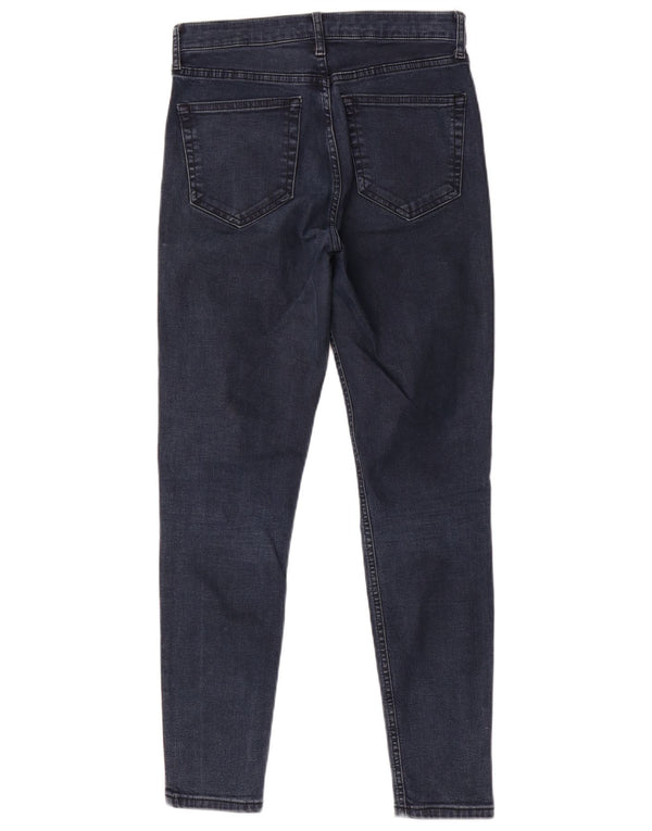 Topshop Womens Skinny Jeans W28 L28 Navy Blue Polyester