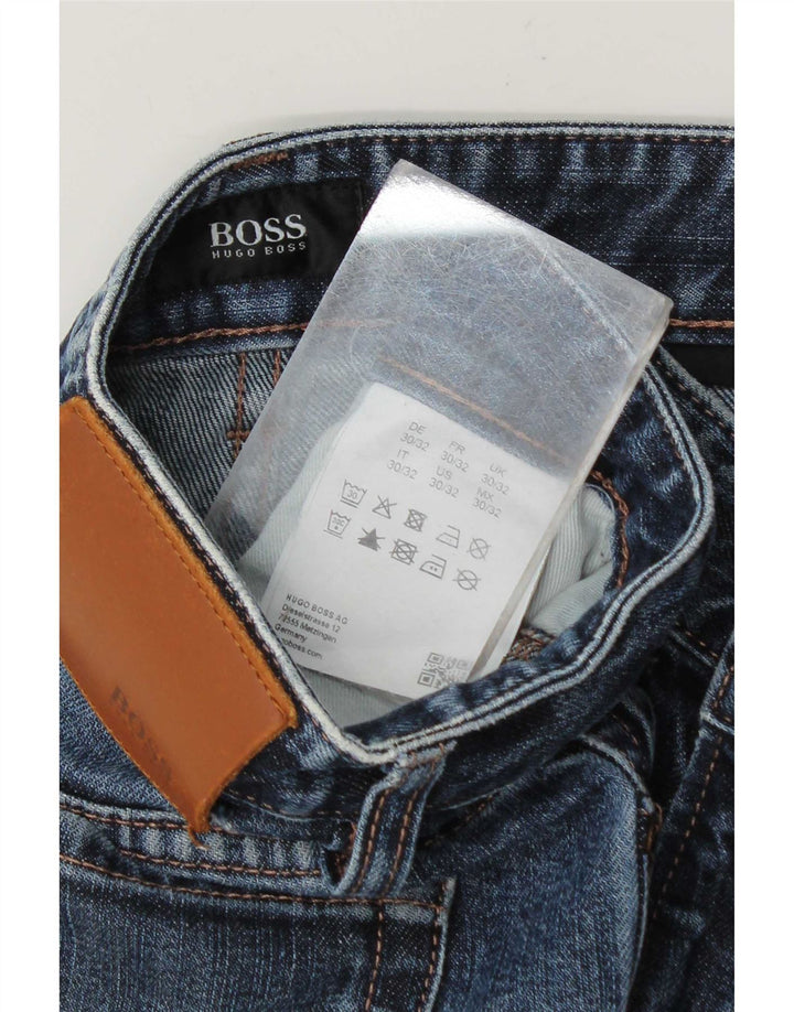 Hugo Boss Mens Slim Jeans W30 L28 Blue Cotton