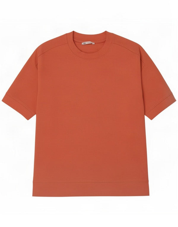 Zara Mens T-Shirt Top Medium Red Cotton