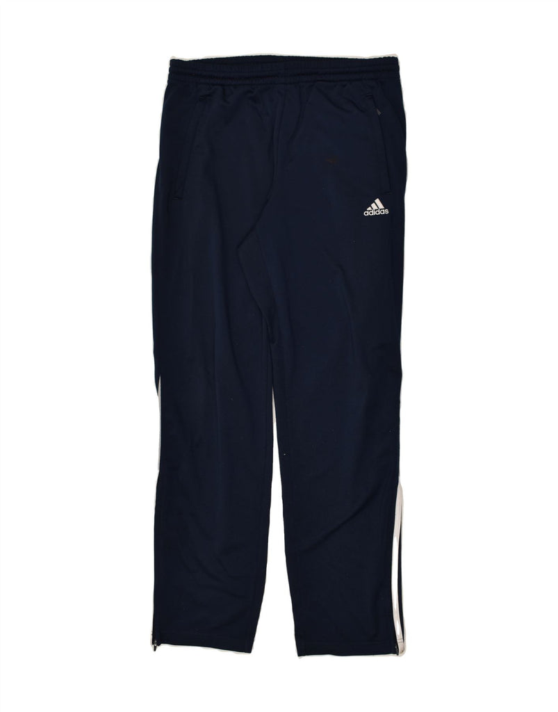 ADIDAS Mens Tracksuit Trousers UK 38/40 Medium Navy Blue Polyester | Vintage Adidas | Thrift | Second-Hand Adidas | Used Clothing | Messina Hembry 