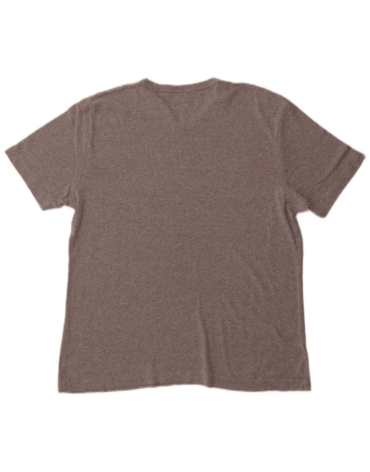 HUGO BOSS Mens T-Shirt Top XL Grey Flecked Cotton