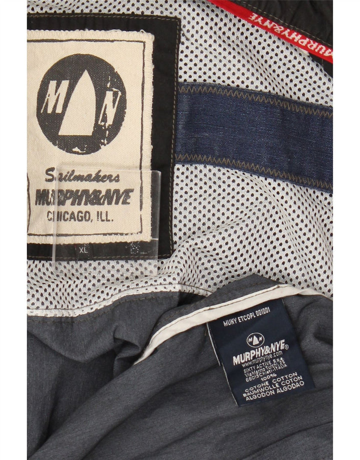 Murphy & Nye Womens Graphic Bomber Jacket UK 18 XL Black Cotton