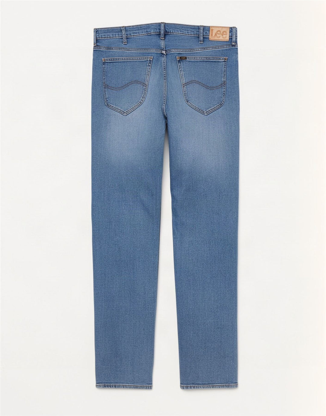 Lee Mens Daren Zip Fly Distressed Slim Jeans W36 L34 Blue Cotton