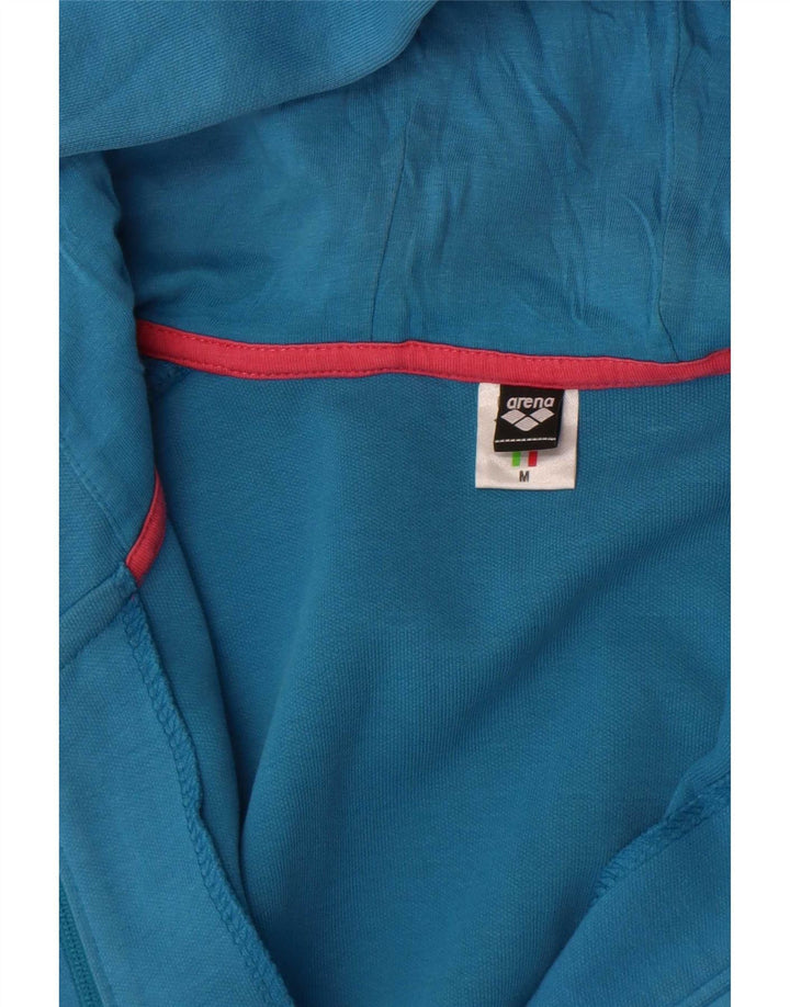Arena Womens Zip Hoodie Sweater UK 12 Medium Blue