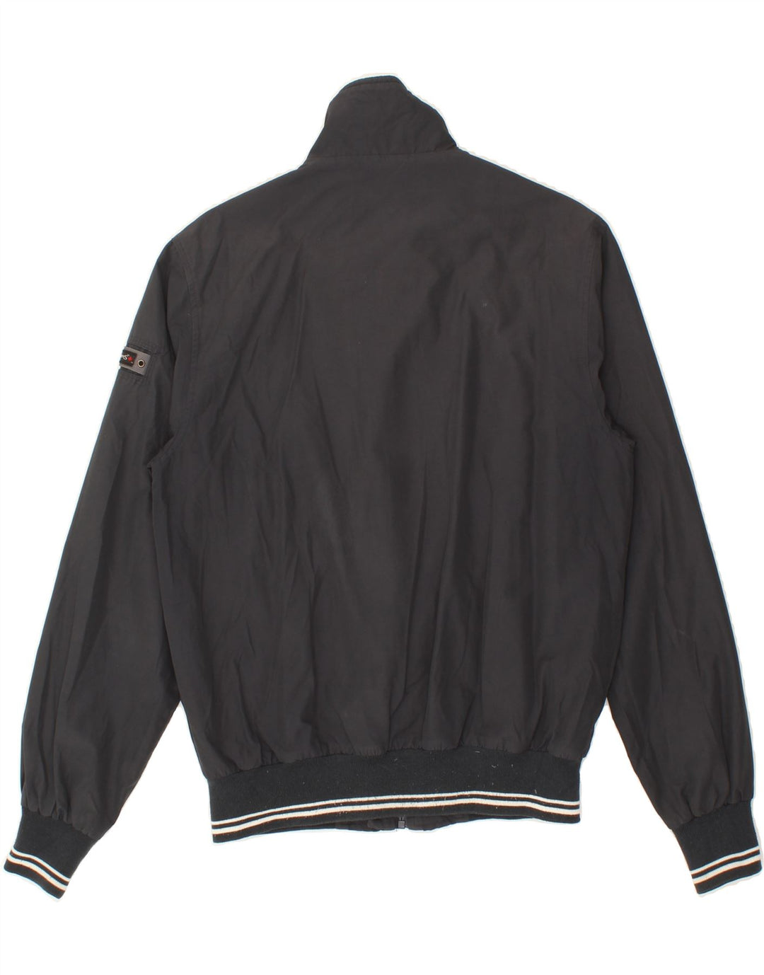 CANADIENS Mens Bomber Jacket IT 48 Medium Grey Cotton Vintage Canadiens and Second-Hand Canadiens from Messina Hembry 