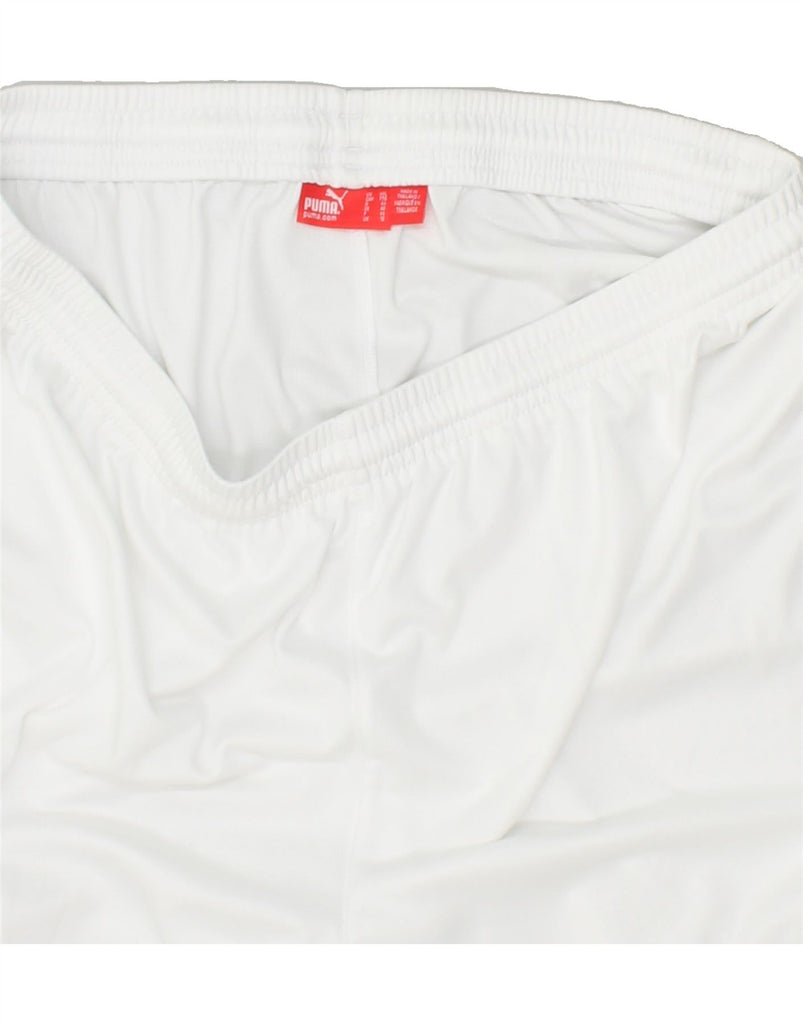 PUMA Womens Sport Shorts UK 18 XL White Vintage Puma and Second-Hand Puma from Messina Hembry 