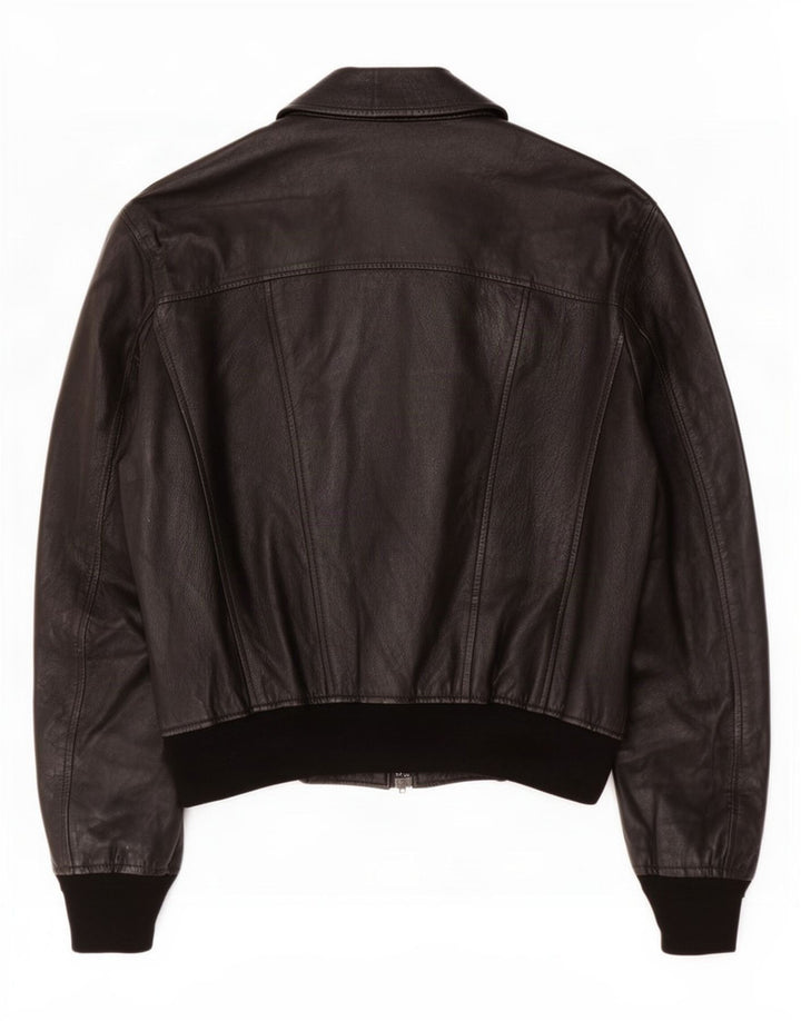 Vintage Mens Leather Jacket UK 38 Medium Black
