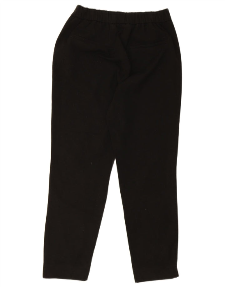 Zara Womens Slim Cropped Trousers Small W26 L24 Black